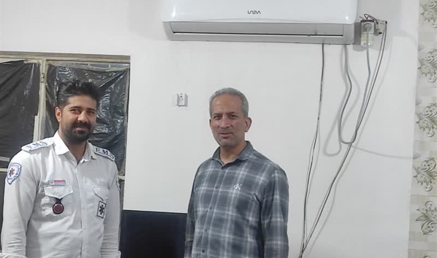 بازدید سرزده رئیس اورژانس پیش‌بیمارستانی بم از پایگاه اورژانس کروک